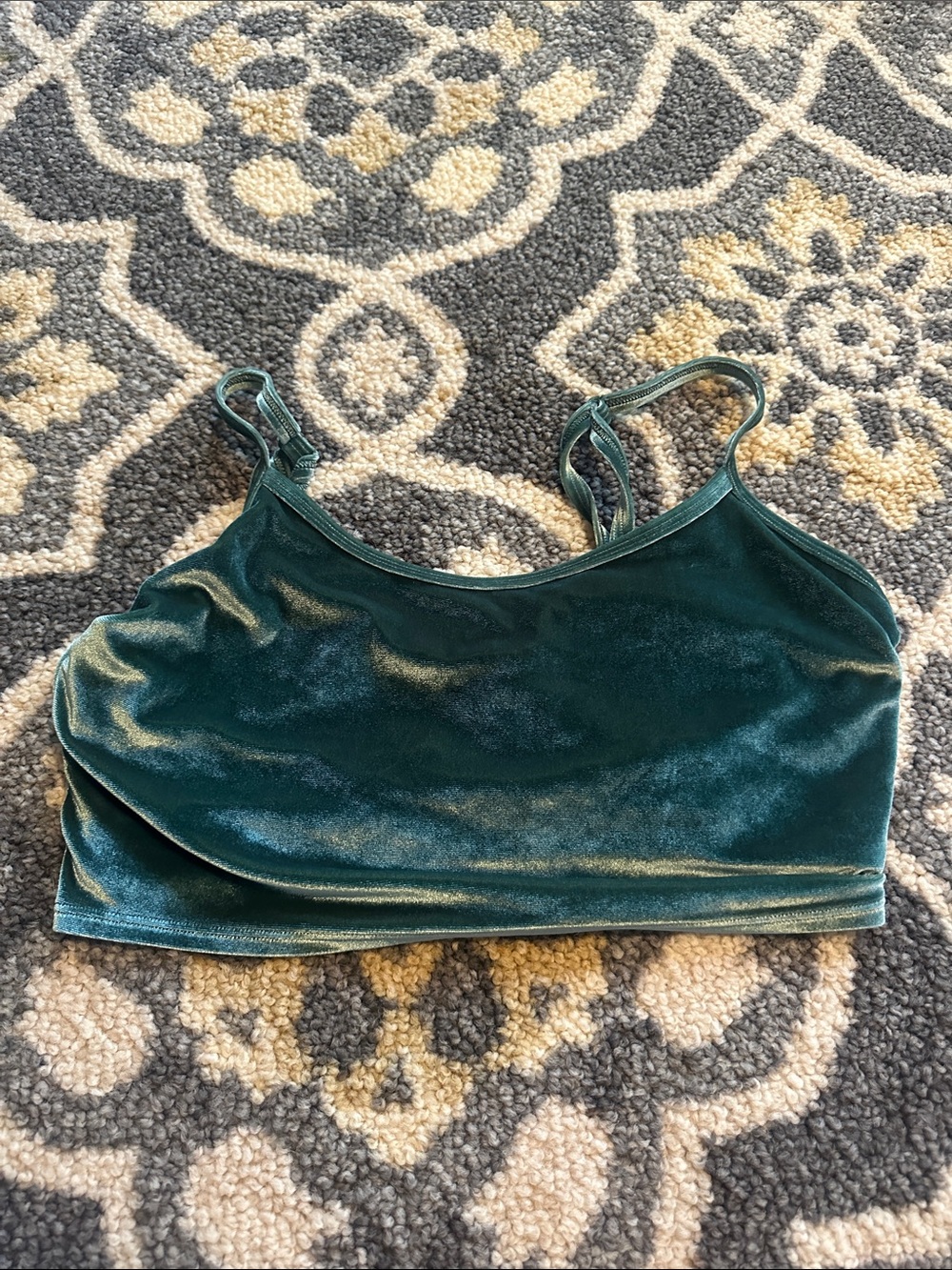 PINK Victoria's Secret Velvet Bralette - Teal